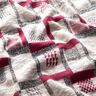 Tessuto in maglia con motivo grafico glitterato – bacca/bianco,  thumbnail number 2