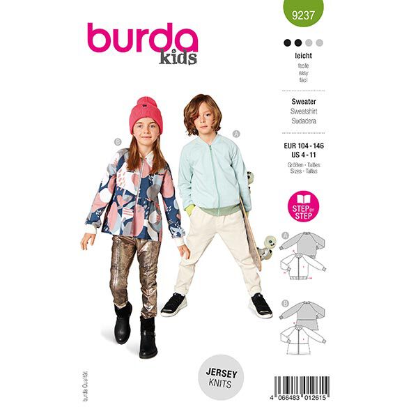 maglione | Burda 9237 | 104-146, image number 1