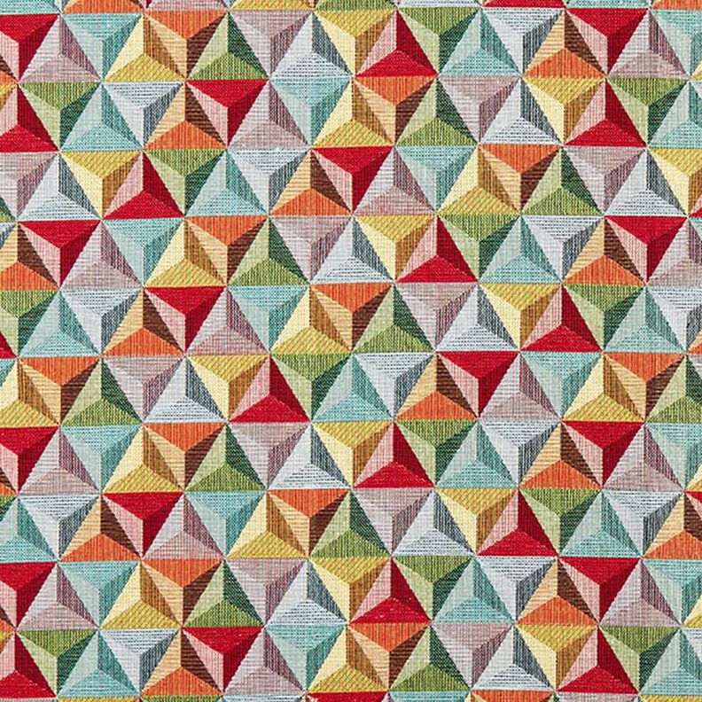 tessuto arredo gobelin Prisma – rosso carminio/azzurro,  image number 1