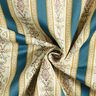 tessuto per arredi, jacquard, righe in stile Biedermeier – crema/blu,  thumbnail number 4