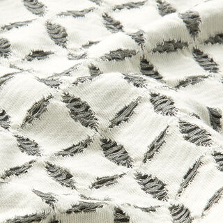 jersey jacquard, losanghe – bianco, 