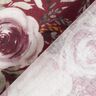 mussolina / tessuto doppio increspato rose acquerello stampa digitale – rosso Bordeaux,  thumbnail number 5