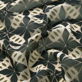 Cerchi e diamanti in chiffon – nero/bianco lana, 
