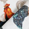 tessuto in cotone cretonne Galline – bianco/blu notte,  thumbnail number 4