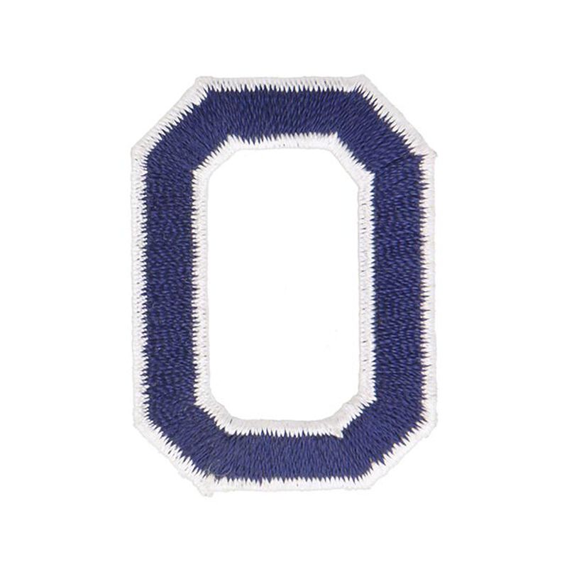 applicazione, lettera O [ altezza: 4,6 cm ] – blu marino,  image number 1