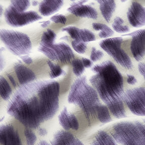 GOTS French terry Batik con motivo leopardato | TCC x LOOKS by Wolfgang Joop – lillà/crema, 