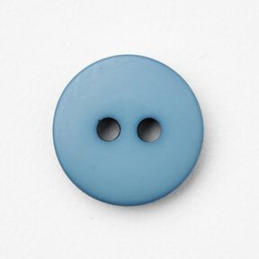 Bottone tondo a 2 fori [Ø 11 mm] – blu brillante, 