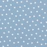 Popeline di cotone biologico con cuori sparsi – blu jeans chiaro,  thumbnail number 1
