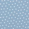 Popeline di cotone biologico con cuori sparsi – blu jeans chiaro,  thumbnail number 1
