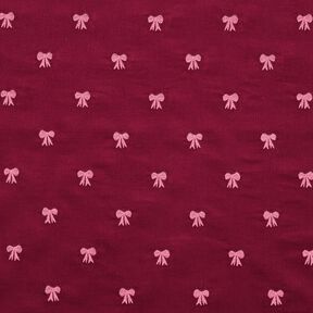 velluto a costine Fiocchi ricamati | Poppy Fabrics – rosso carminio, 