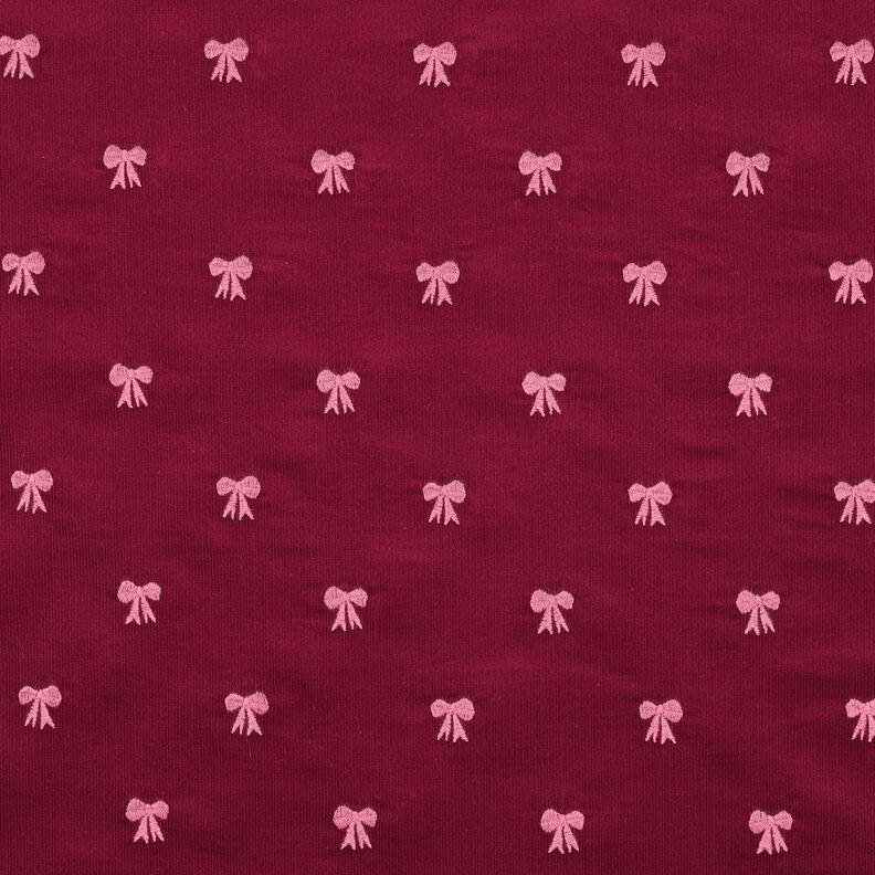 velluto a costine Fiocchi ricamati | Poppy Fabrics – rosso carminio, image number 1