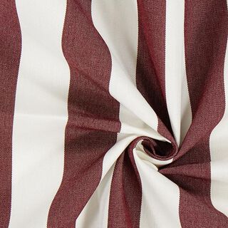 Tessuto per tende da sole righe Toldo – bianco/rosso Bordeaux, 