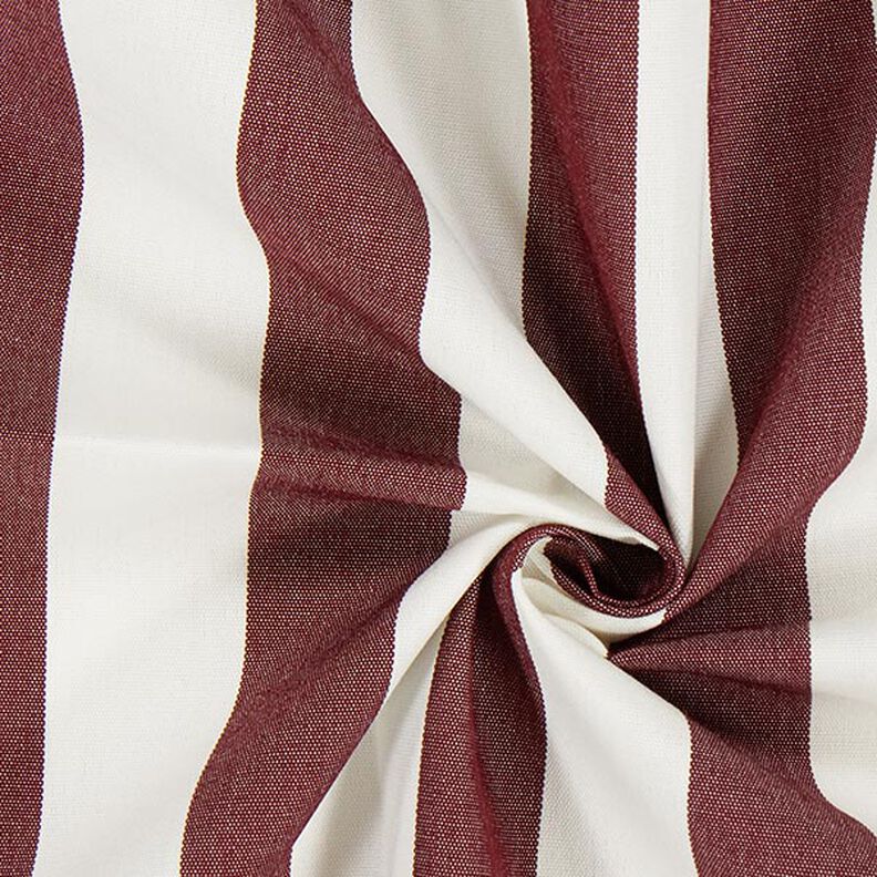 Tessuto per tende da sole righe Toldo – bianco/rosso Bordeaux,  image number 2