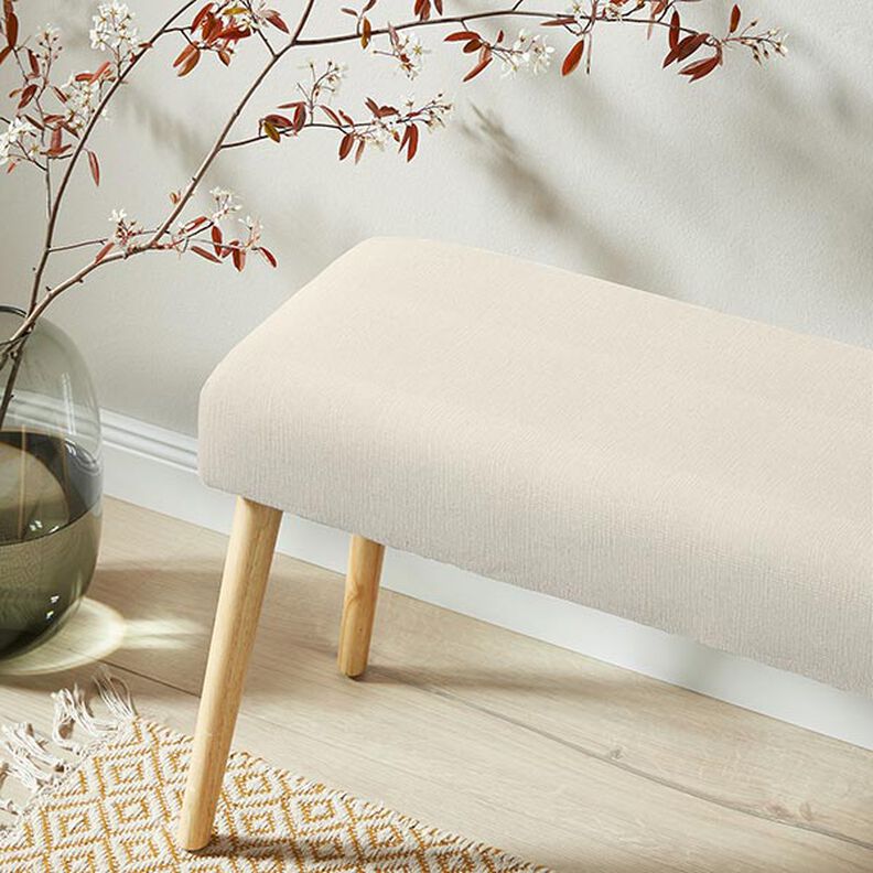 tessuto arredo Jacquard Coste sottili – crema,  image number 5