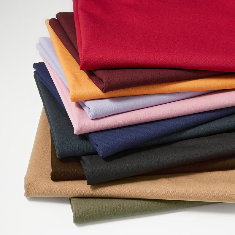Pantaloni elasticizzati medi in tinta unita – lillà,  image number 4