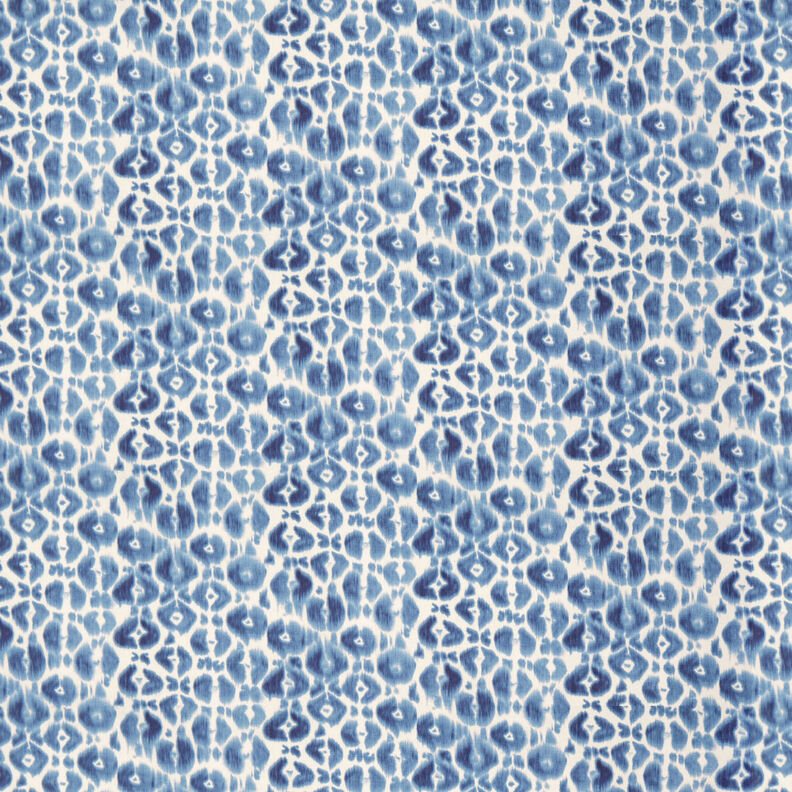 GOTS French terry Batik con motivo leopardato | TCC x LOOKS by Wolfgang Joop – blu brillante/crema,  image number 1