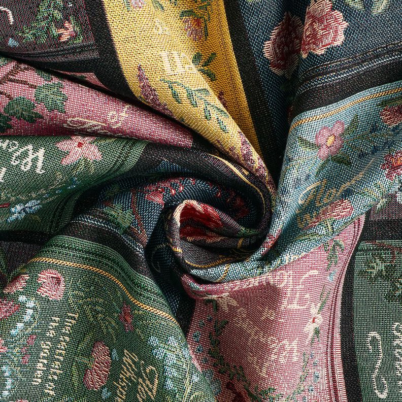 tessuto arredo gobelin Copertina del libro – nero/rosso merlot,  image number 3