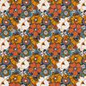 tessuto in cotone cretonne Fiori retró – caramello,  thumbnail number 1