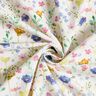 tessuto arredo tessuto spinato in cotone Fiori di campo – avorio/lilla bluastro,  thumbnail number 3