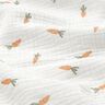 mussolina / tessuto doppio increspato piccole carote – bianco lana,  thumbnail number 2