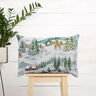 tessuto arredo gobelin Paesaggio invernale – avorio/turchese chiaro,  thumbnail number 6