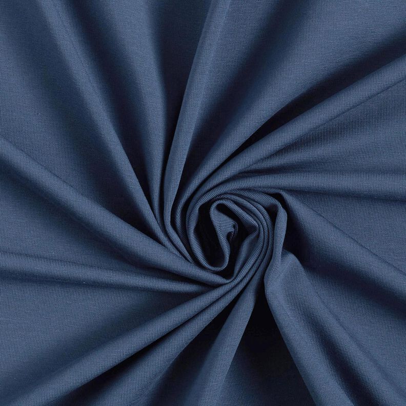 jersey di cotone medio tinta unita – blu oceano, image number 1