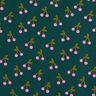 cotone rivestito Ciliegie carine – verde scuro,  thumbnail number 1