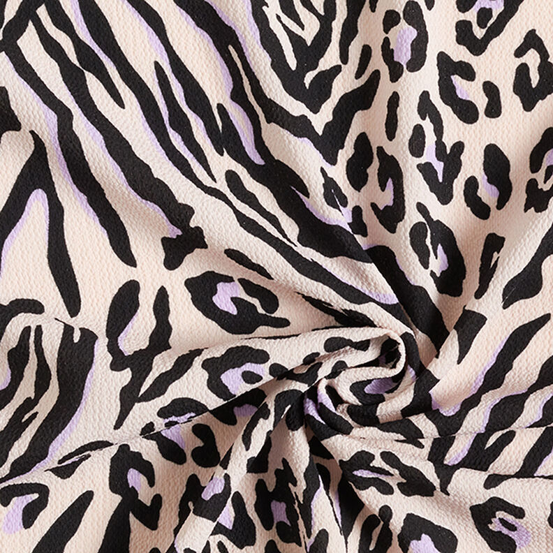 Tessuto crêpe leggero zebrato – rosé,  image number 3