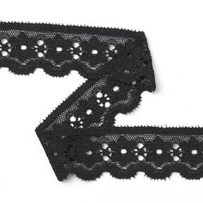 pizzo elastico [27 mm] - nero, 
