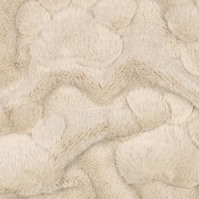 Morbido pile zampe di cane – beige chiaro, 