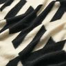 Tessuto a maglia per cappotto pied de poule grande – nero/bianco lana,  thumbnail number 2