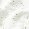 mussola di cotone, macchie dorate sparse – bianco/oro,  thumbnail number 2