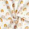 tessuto in cotone popeline graziosi arcobaleni – giallo curry/bianco,  thumbnail number 3