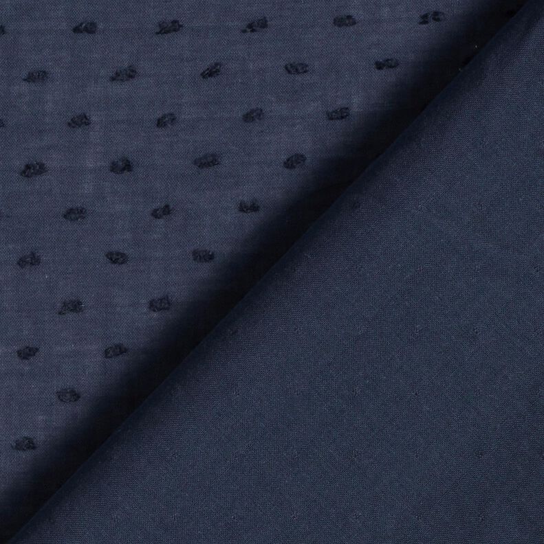 Batista di cotone Dobby – blu notte,  image number 3