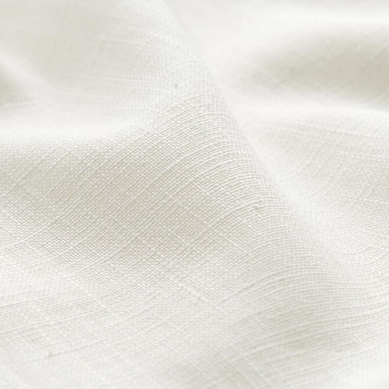 Tessuto di lino misto Ramie medio – bianco lana,  image number 2