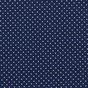 Cotone laminato Piccoli pois – blu notte, 