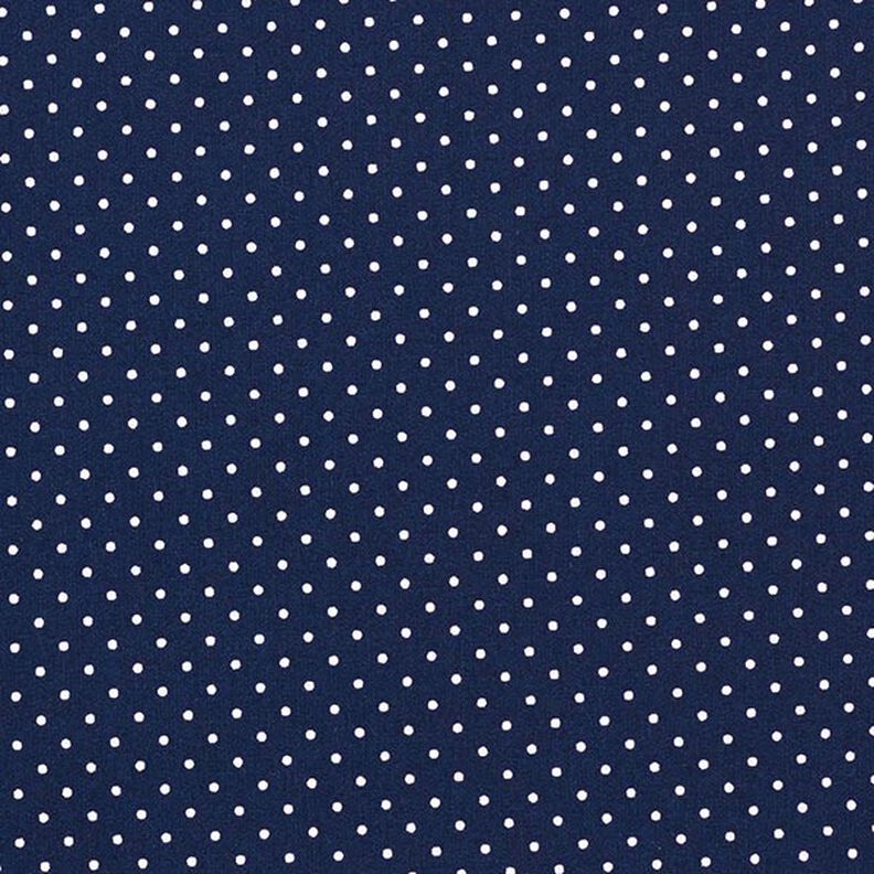 Cotone laminato Piccoli pois – blu notte,  image number 1