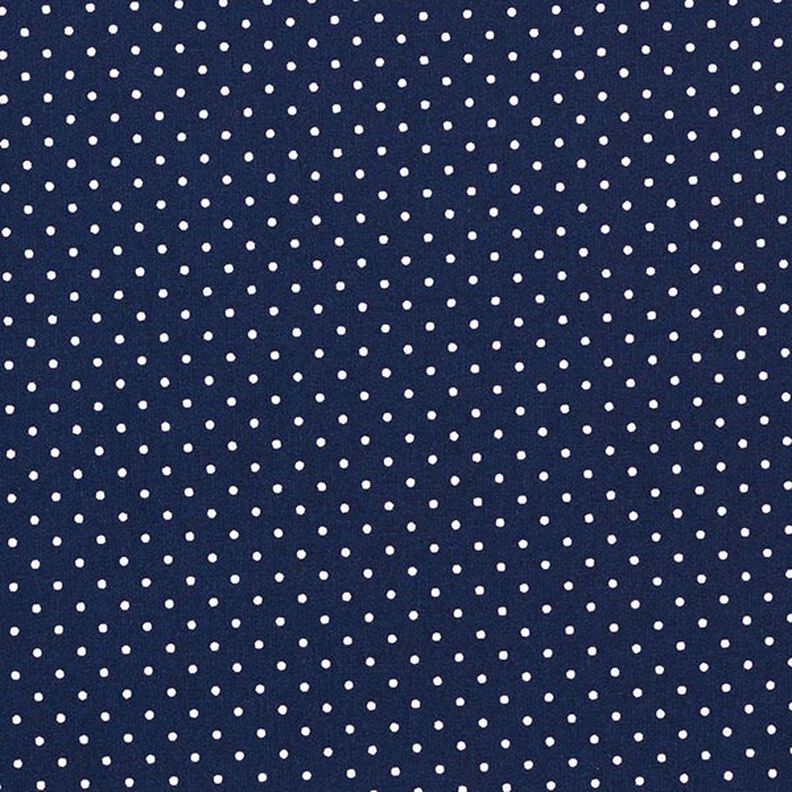 Cotone laminato Piccoli pois – blu notte,  image number 1