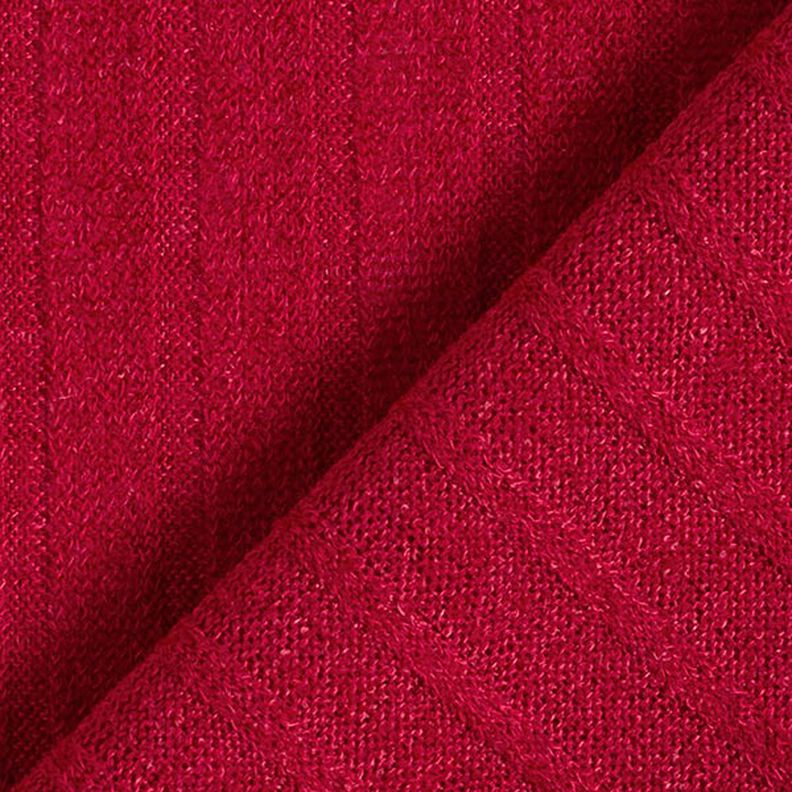 Maglia a coste, tinta unita – rosso, image number 3