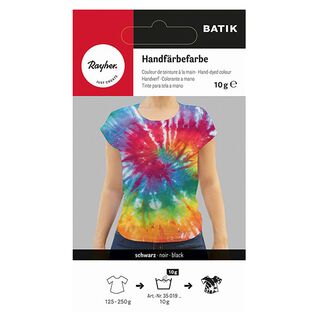 colorante per tintura a mano tecnica batik | Rayher – nero, 