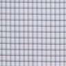 Tessuto per camicia a quadri sfalsati – bianco/azzurro,  thumbnail number 1