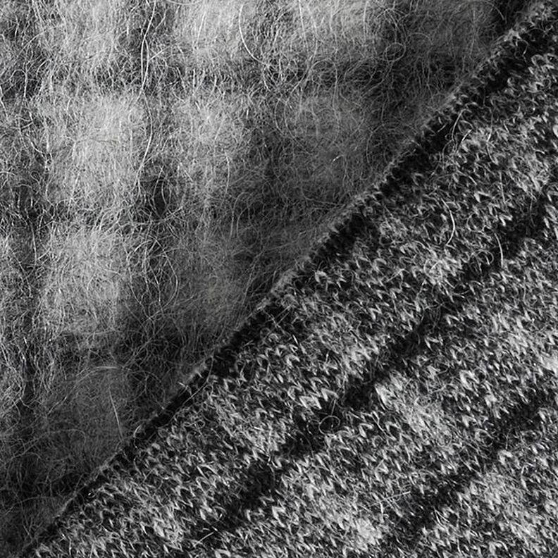tessuto a maglia per cappotti Quadri sfumati – antracite/grigio chiaro,  image number 4