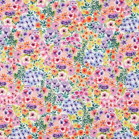 jersey di cotone mare di fiori stampa digitale | Poppy Fabrics – avorio/colorato, 