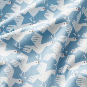 felpa garzata Dolci gabbiani – azzurro/bianco, 