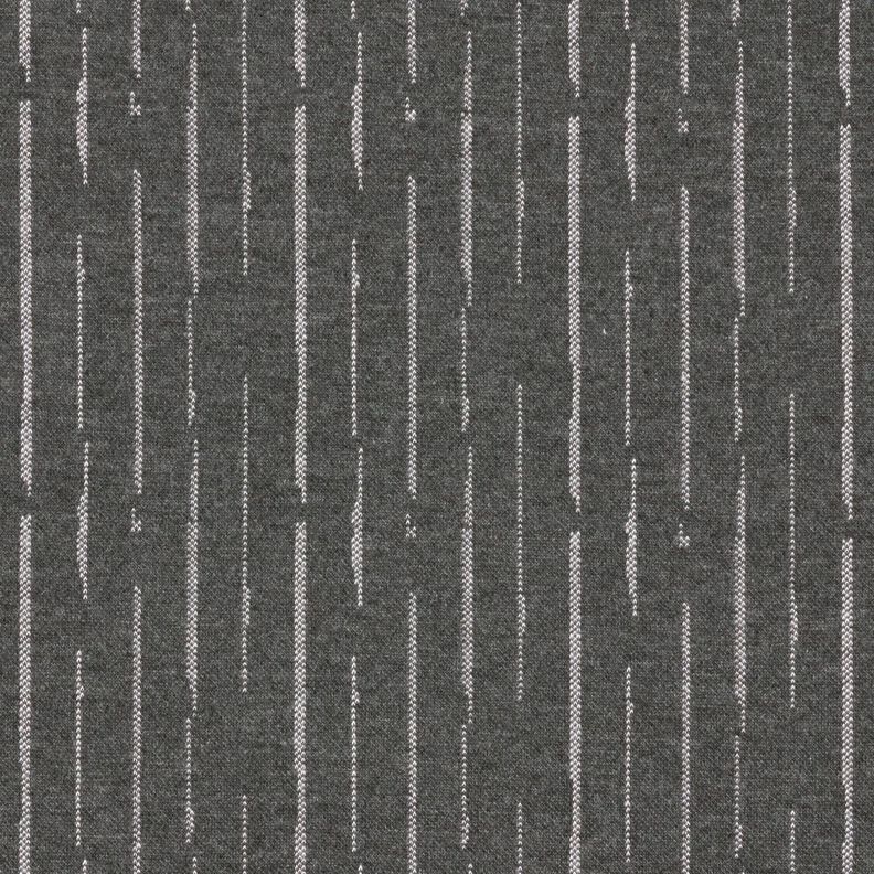 maglia jacquard Righe interrotte – granito/bianco lana,  image number 1
