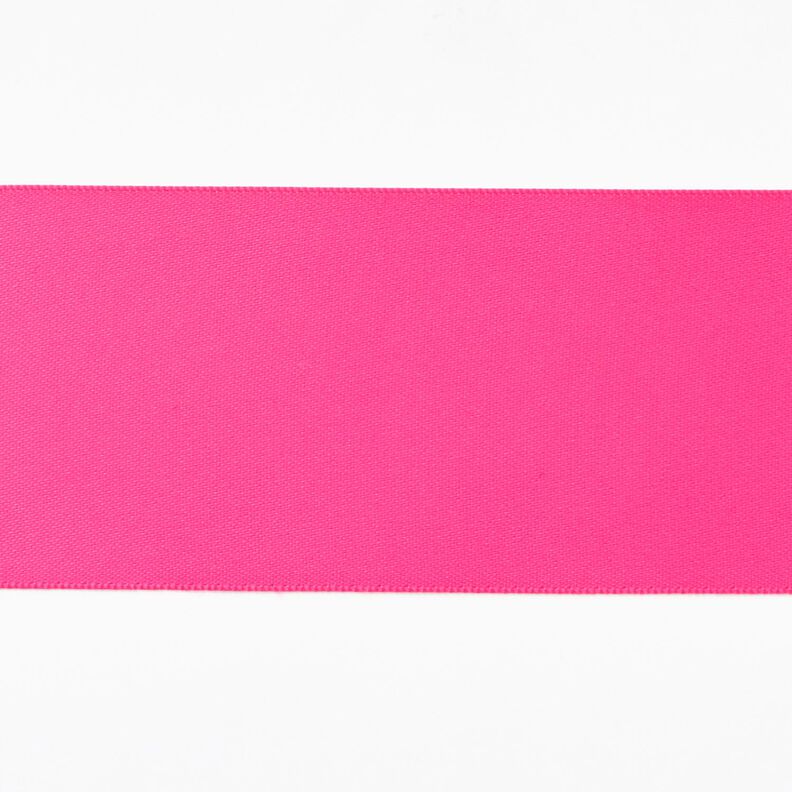 Nastro in satin [50 mm] – rosa fucsia acceso,  image number 1