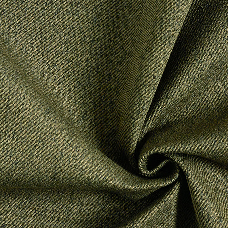 tessuto da tappezzeria effetto tessuto spinato – verde oliva scuro,  image number 1