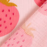 mussolina / tessuto doppio increspato Fragola gigante | by Poppy rosé/pink,  thumbnail number 5