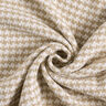 Tessuto grezzo per cappotto pied de poule – beige/bianco,  thumbnail number 4