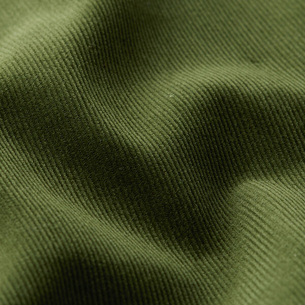 velluto a costine tinta unita – verde oliva scuro,  image number 3